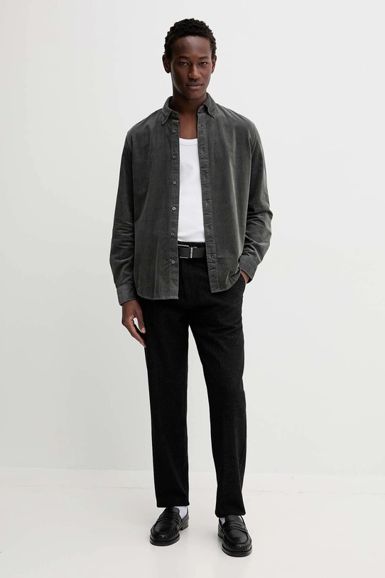 Marc O'Polo koszula bawełniana M29730942172 zielony AW25
