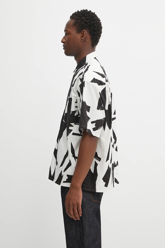 Bavlněná košile NEIGHBORHOOD abstract pattern plain shirt ss 251TSNH.SHM13 béžová AW25