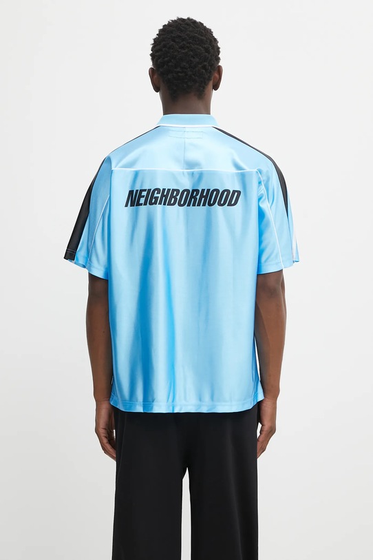 Clothing NEIGHBORHOOD t-shirt game shirt ss 251FPNH.CSM16 blue
