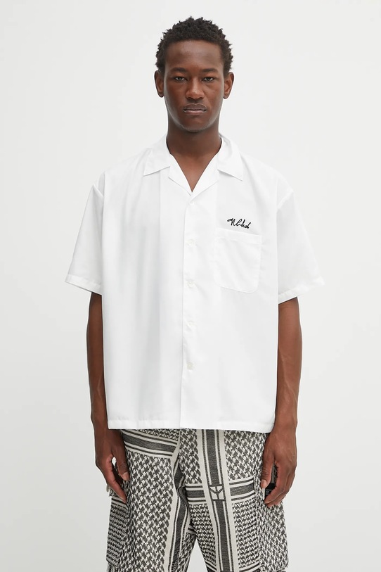 Сорочка NEIGHBORHOOD solid-color hawaiian shirt ss гладкий білий 251TSNH.SHM07