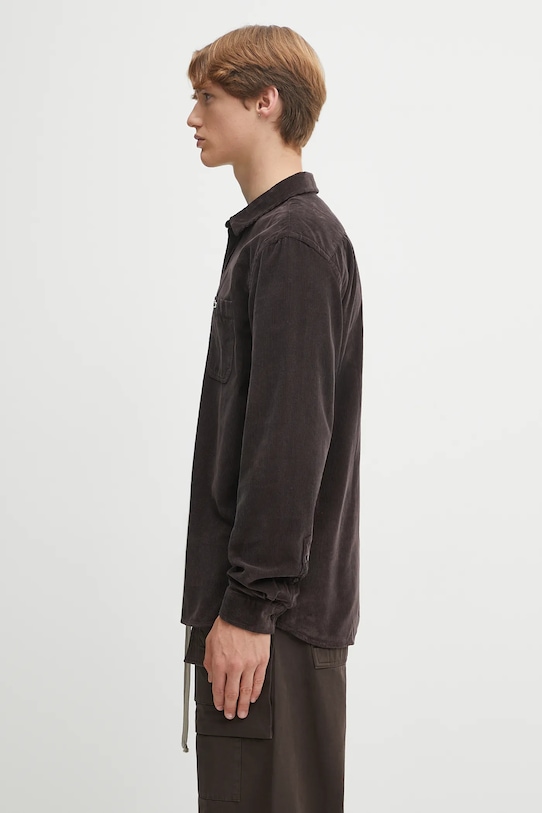 Lacoste koszula sztruksowa CH3346 brązowy AW25