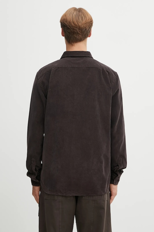 Odzież Lacoste koszula sztruksowa CH3346 brązowy