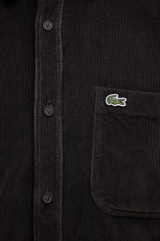 Lacoste koszula sztruksowa CH3346 brązowy