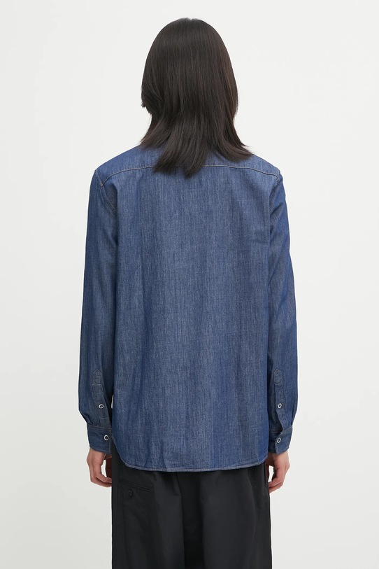 Odzież Lacoste koszula bawełniana jeansowa CH9084 niebieski