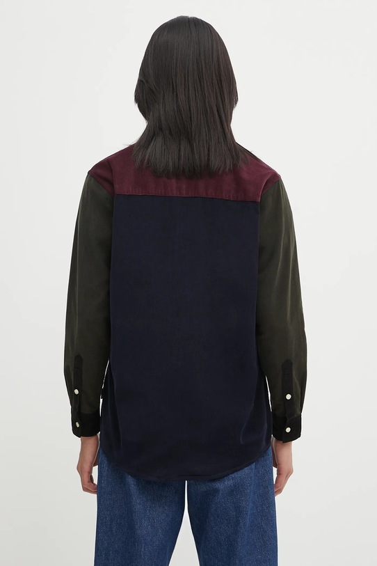 Îmbrăcăminte Barbour cămașă din velur Patchwork OS Cord Shirt MSH5688MI32 bleumarin