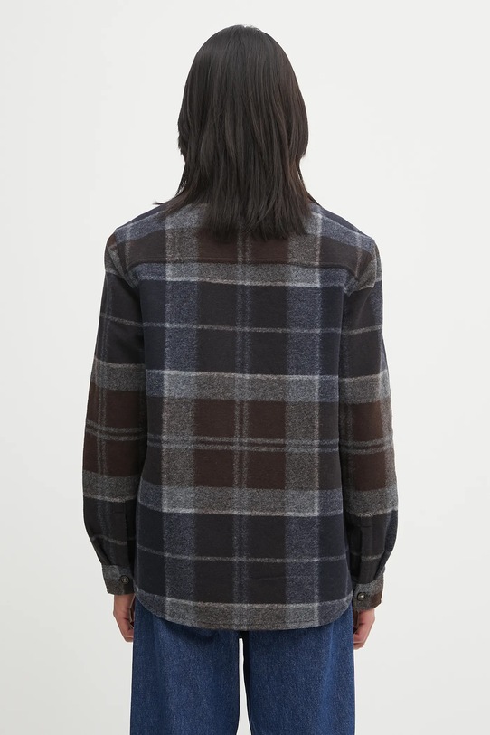 Odzież Barbour kurtka Chapter Tailored Check Overshirt MOS0400TN38 granatowy