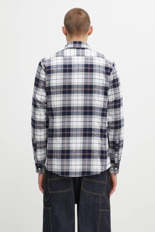 Odzież Barbour koszula bawełniana Fortrose Tailored Tartan Shirt MSH4991TN42 granatowy