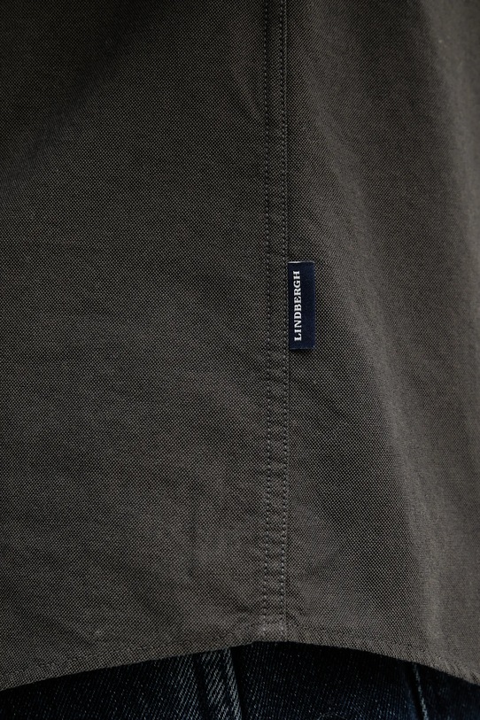 Хлопковая рубашка Lindbergh 30.225020 зелёный