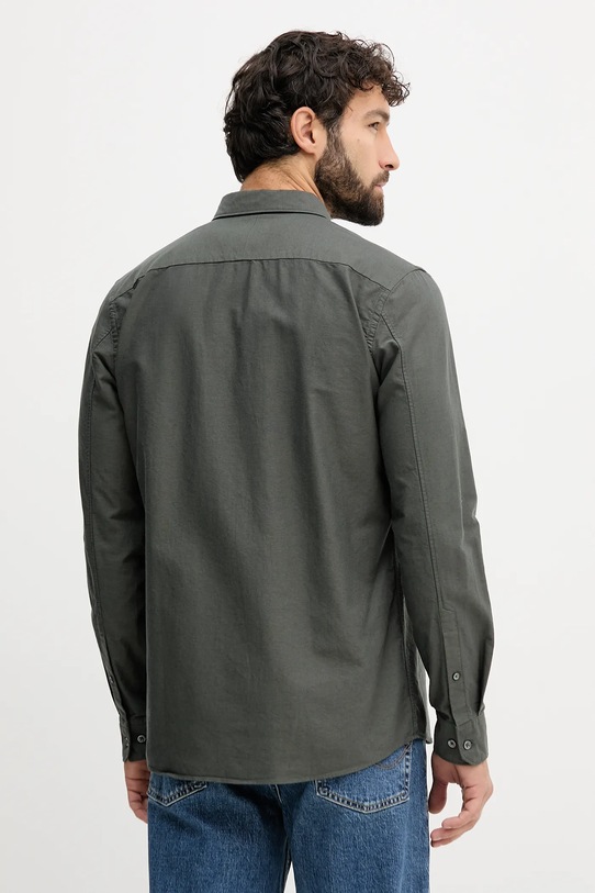 Одежда Хлопковая рубашка Lindbergh 30.225020 зелёный