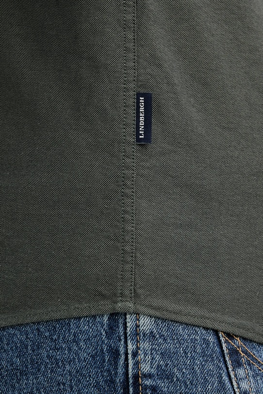 Хлопковая рубашка Lindbergh 30.225020 зелёный