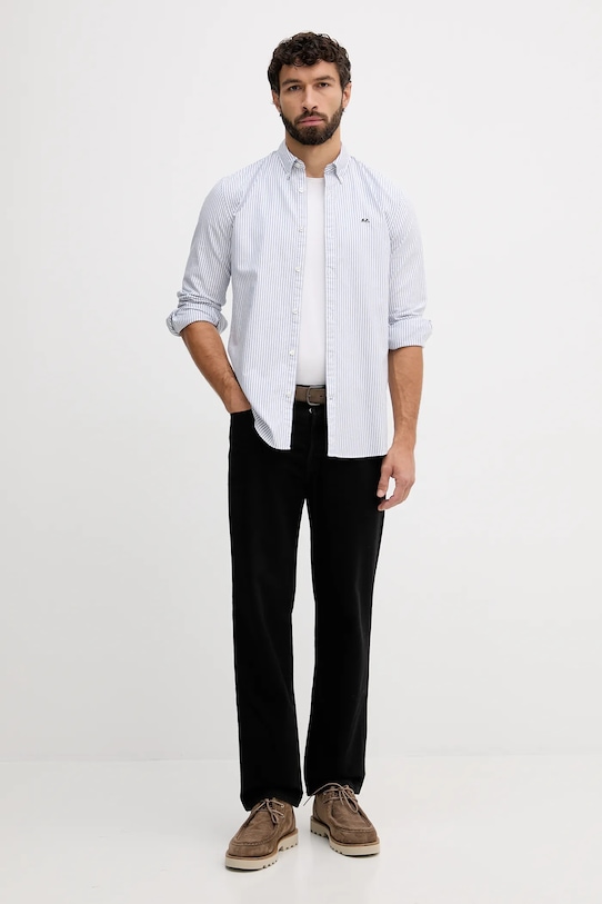 Lindbergh koszula bawełniana 30.225020 niebieski NC25