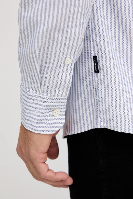 Lindbergh koszula bawełniana 30.225020 niebieski