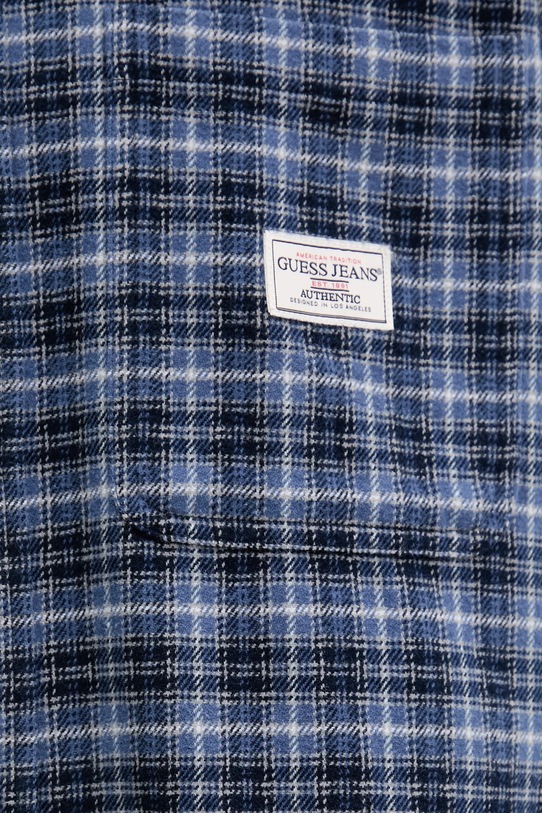 Guess Jeans koszula bawełniana M5BH16.WGMH1 niebieski