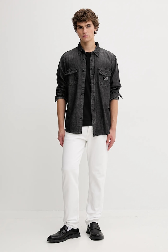 Guess Jeans koszula jeansowa M5BH56.D5M92 szary AW25