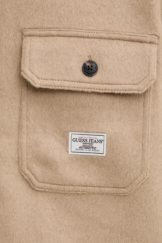 Jakna z dodatkom volne Guess Jeans M5BH68.WI542 bež