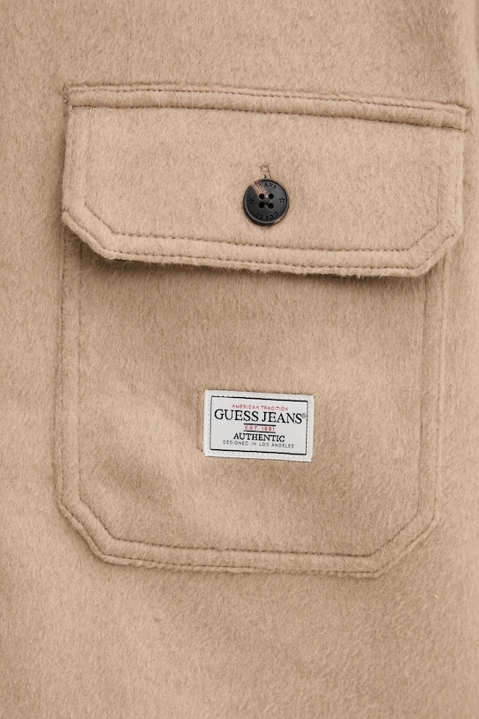 Guess Jeans kurtka z dodatkiem wełny M5BH68.WI542 beżowy