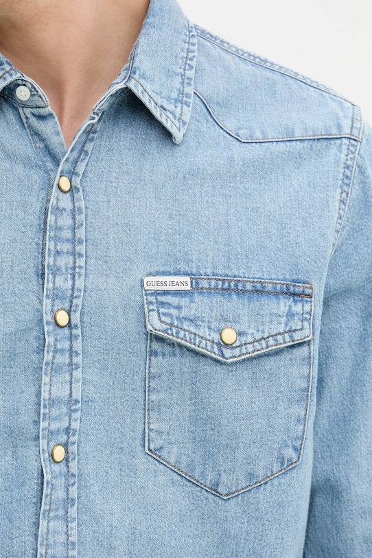 Guess Jeans koszula jeansowa M5RH55.D5M82 niebieski