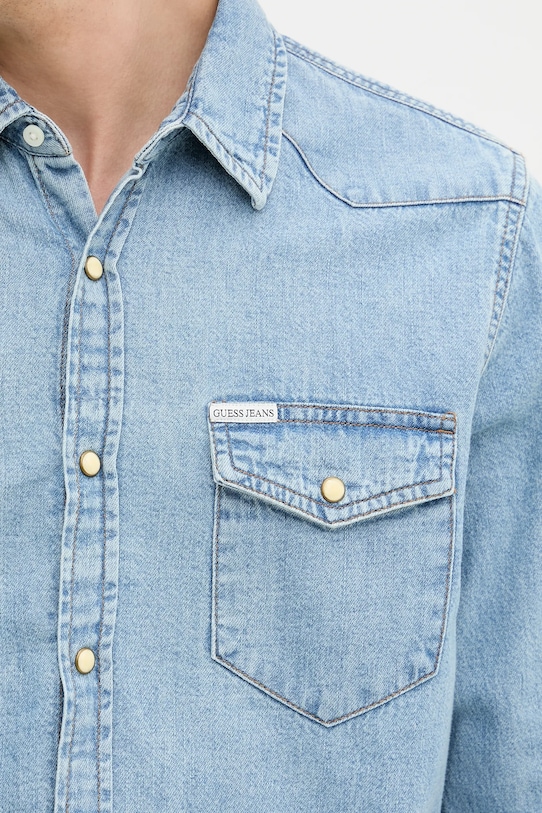 Guess Jeans koszula jeansowa M5RH55.D5M82 niebieski