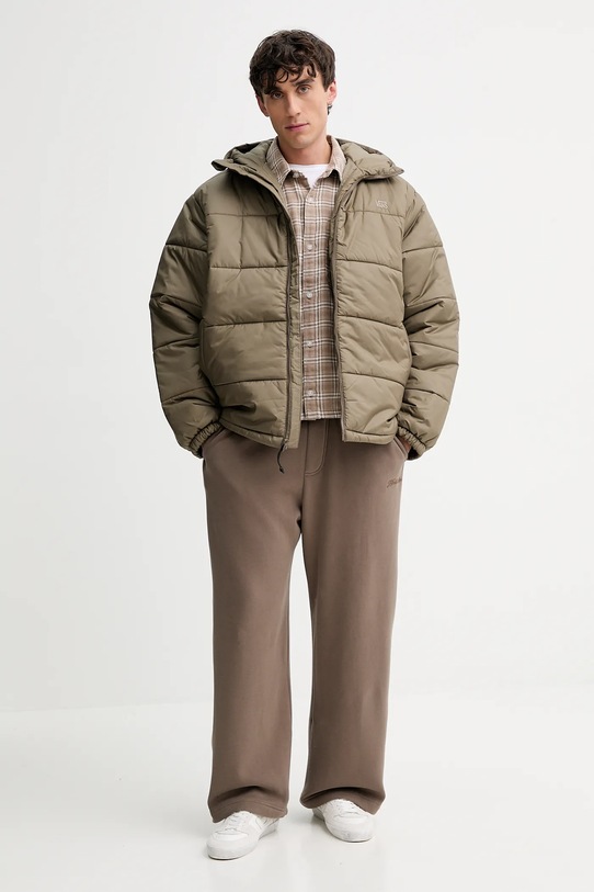 Hollister Co. koszula bawełniana KI325.5197.418 beżowy AW25