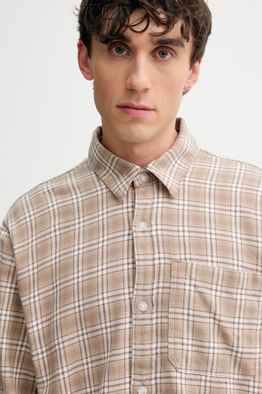 Hollister Co. koszula bawełniana beżowy KI325.5197.418