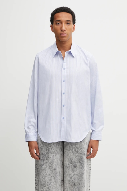 Martine Rose koszula bawełniana Classic wzorzyste niebieski 401WS18531