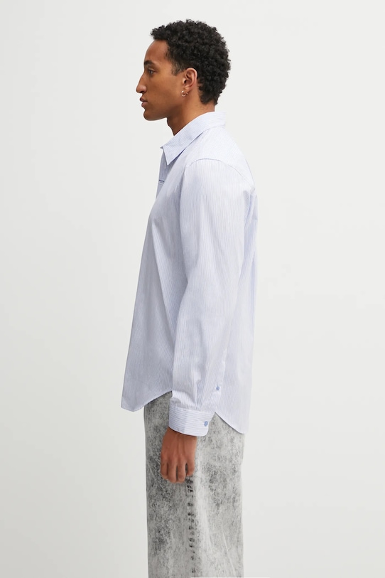 Martine Rose koszula bawełniana Classic 401WS18531 niebieski AW25