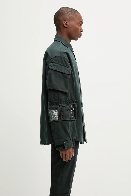 Martine Rose koszula jeansowa Utility zielony 475WP22414