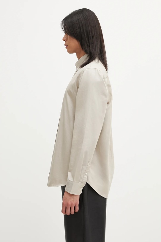 Carhartt WIP koszula bawełniana L/S Madison Shirt I023339.2V4XX beżowy AW25