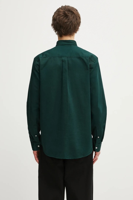 Odzież Carhartt WIP koszula bawełniana L/S Madison Shirt I023339.36IXX zielony
