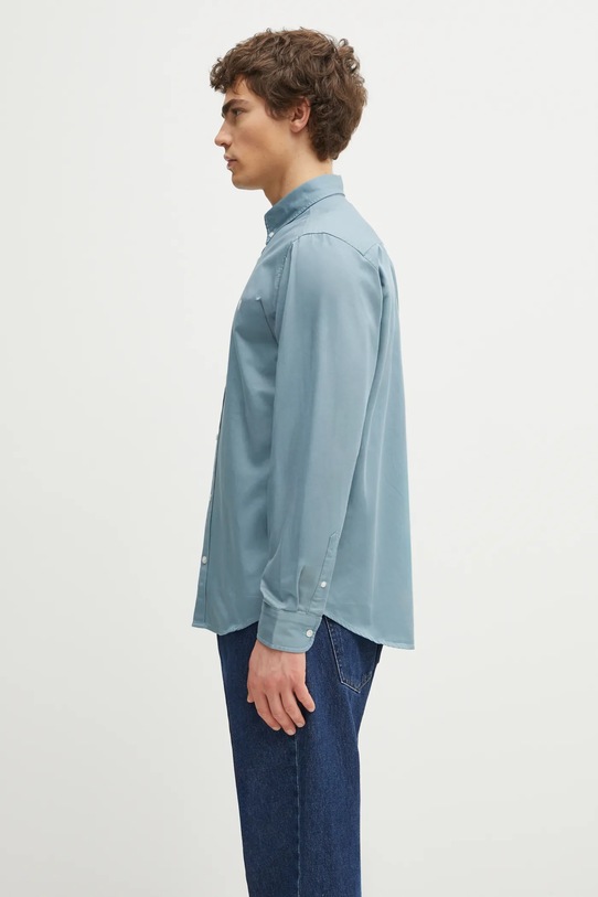 Carhartt WIP koszula bawełniana L/S Madison Shirt I023339.39HXX niebieski AW25