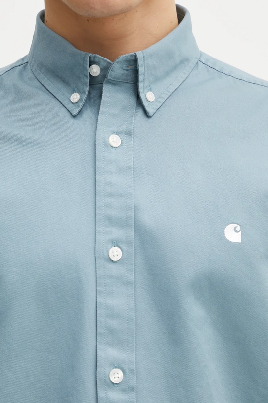 Carhartt WIP koszula bawełniana L/S Madison Shirt niebieski I023339.39HXX