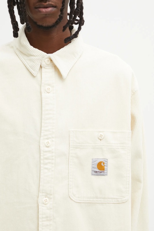 Carhartt WIP koszula sztruksowa L/S Flint Shirt beżowy I035837.1NGXX