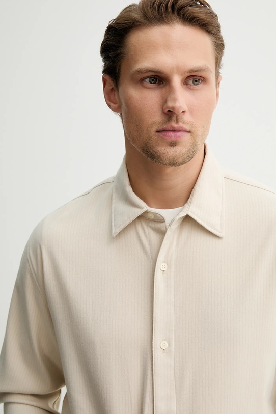 Πουκάμισο Abercrombie & Fitch μπεζ KI125.5261.178