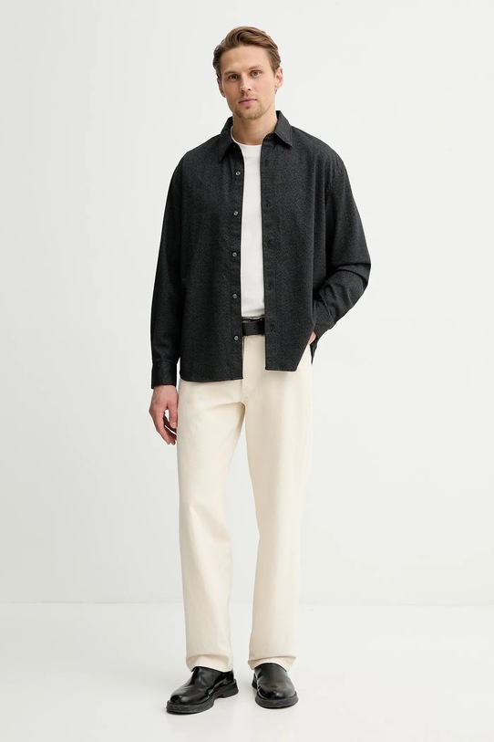 Abercrombie & Fitch koszula KI125.5261.900 czarny AW25