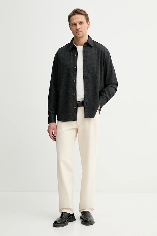 Abercrombie & Fitch koszula KI125.5261.900 czarny AW25