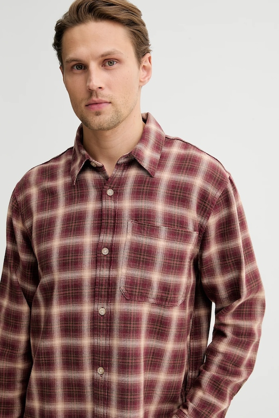 Hollister Co. koszula bawełniana bordowy KI325.5248.518