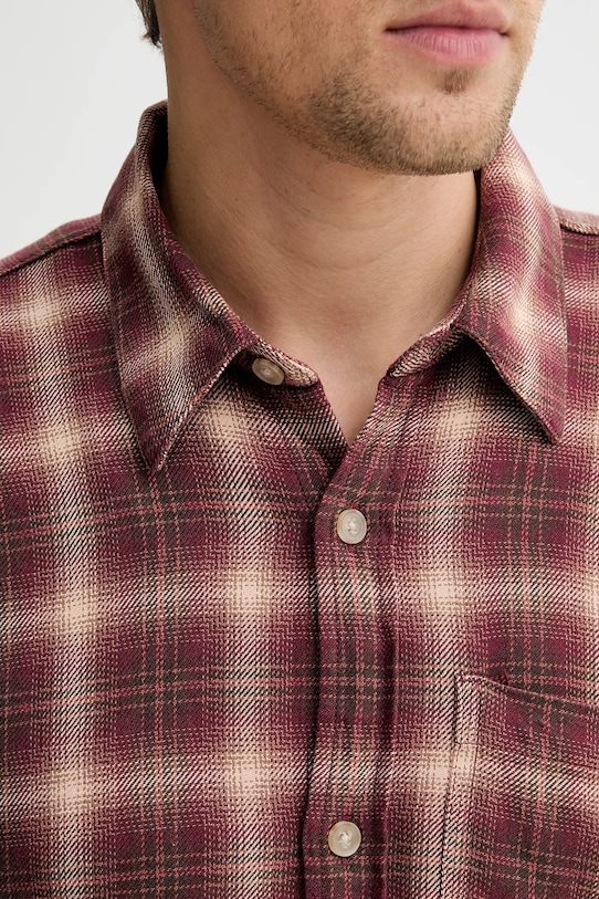 Hollister Co. koszula bawełniana KI325.5248.518 bordowy