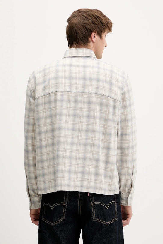 Ρούχα Βαμβακερό πουκάμισο Hollister Co. KI325.5249.108 μπεζ