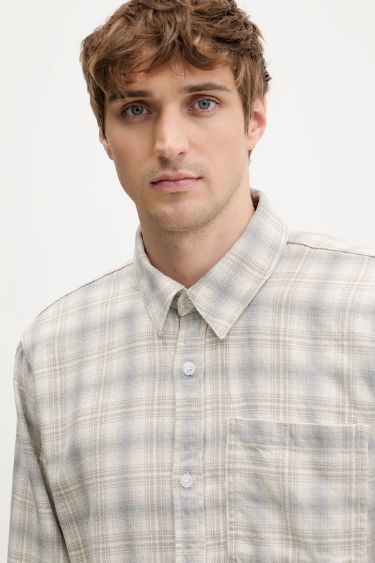 Βαμβακερό πουκάμισο Hollister Co. μπεζ KI325.5249.108