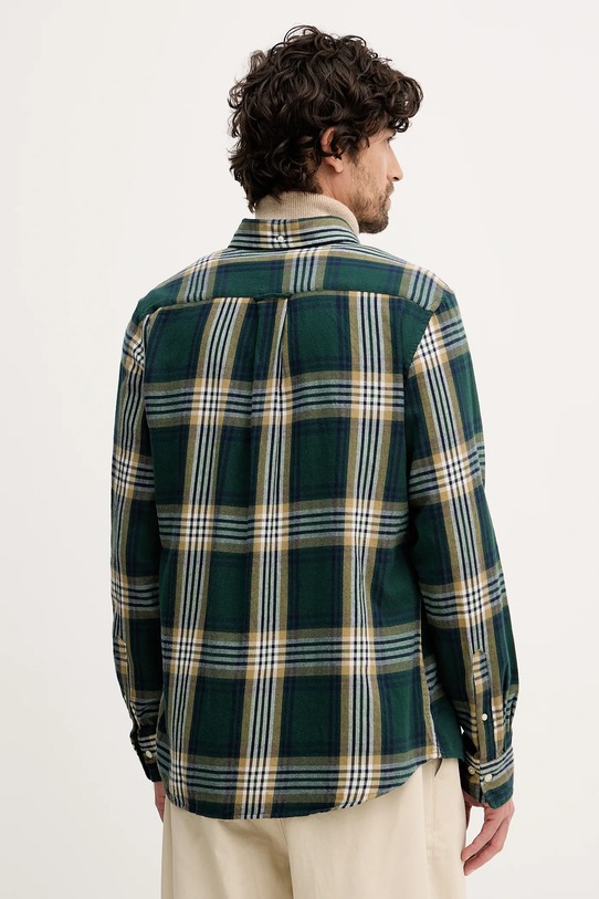 Odzież Gant koszula bawełniana 3250243 zielony