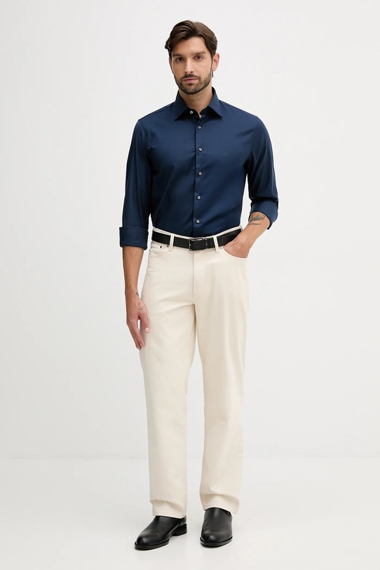 Michael Kors koszula MD0MD91514 granatowy AW25