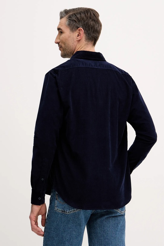 Odzież United Colors of Benetton koszula sztruksowa 5T98UQ066 granatowy