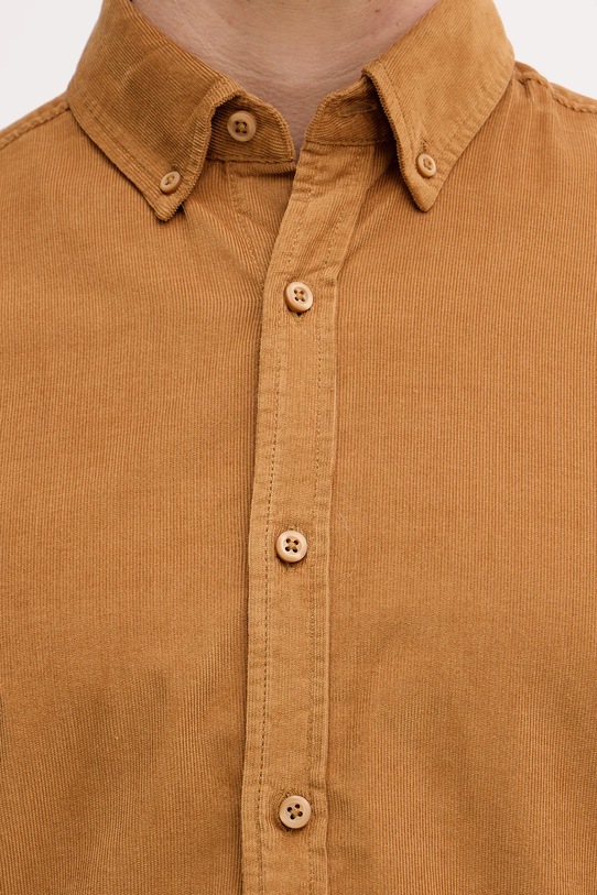 Manšestrová košile United Colors of Benetton 5T98UQ066 hnědá
