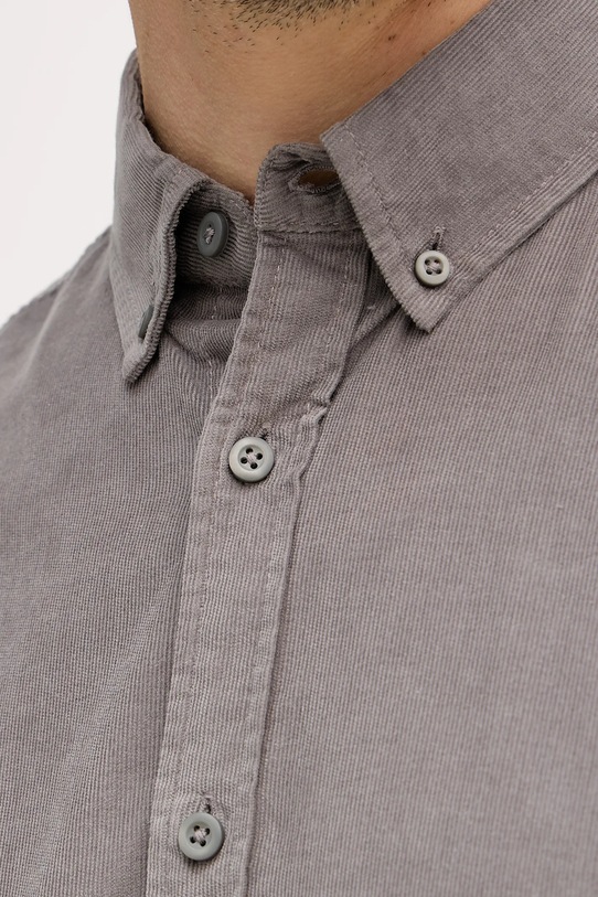 Manšestrová košile United Colors of Benetton 5T98UQ066 šedá