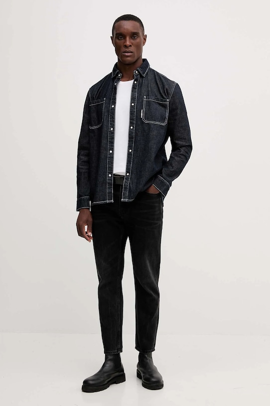 Karl Lagerfeld cămașă jeans 553864.605903 bleumarin AW25