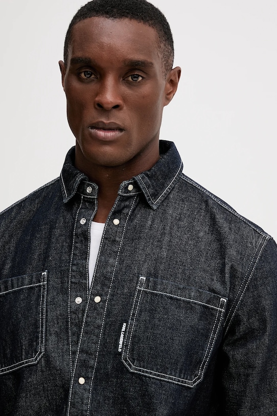 Karl Lagerfeld cămașă jeans bleumarin 553864.605903