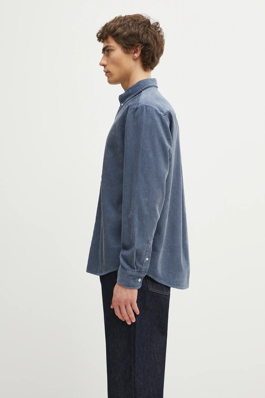 Carhartt WIP koszula bawełniana L/S Madison Cord I029958.39QXX niebieski AW25