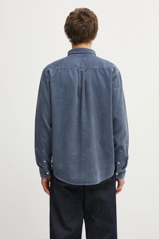 Odzież Carhartt WIP koszula bawełniana L/S Madison Cord I029958.39QXX niebieski