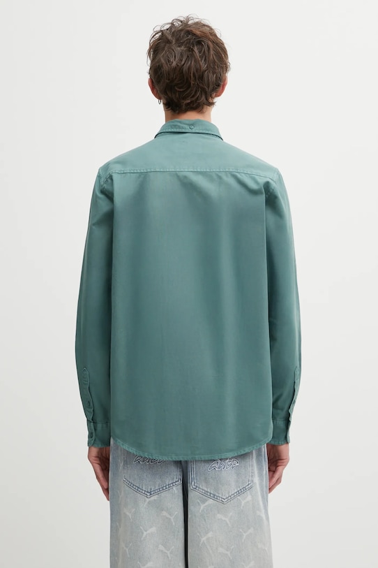 Odzież Carhartt WIP koszula bawełniana L/S Bolton I030238.2M2XX zielony