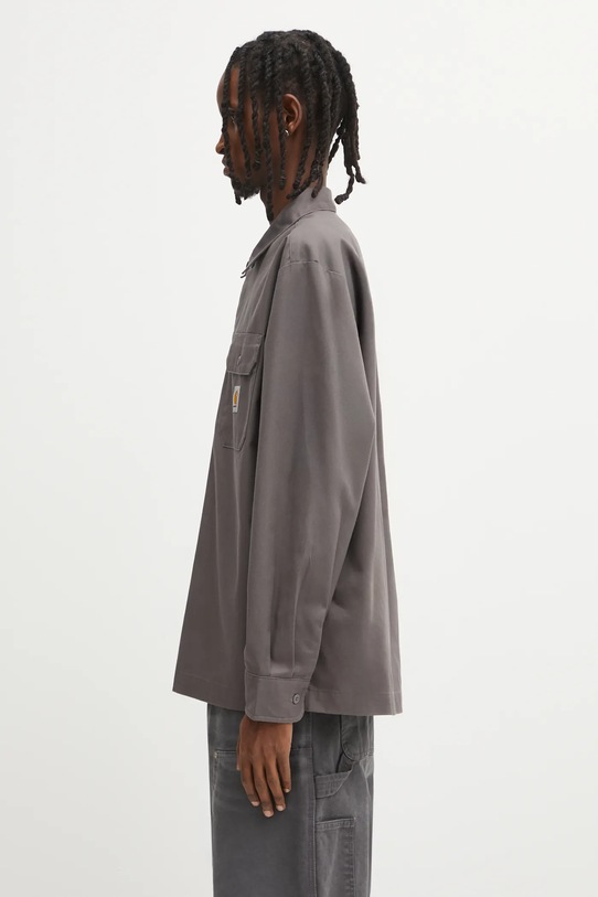 Carhartt WIP koszula L/S Craft I033814.33CXX szary AW25